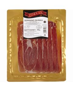 Serranoskinka, 70g "ej kyl"