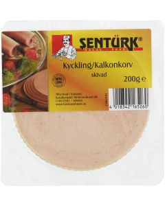 Kyckling/kalkonkorv, 200g Display